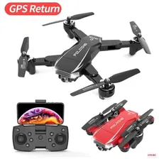Квадрокоптер дрон A18 GPS складной четырехосевой 4K воздушная камера летательный аппарат двойная камера оптический поток дистанционное управление
