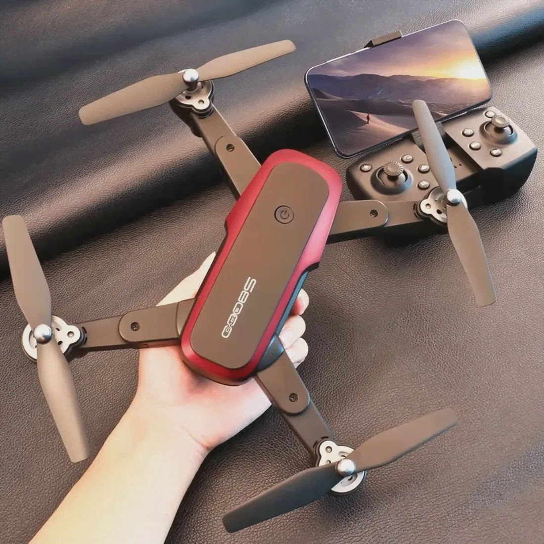 Квадрокоптер S8000 RC 4K с HD-камерой для аэрофотосъемки ESC Двойная камера с оптическим потоком складной UAV 2,4G пульт дистанционного управления (art.: 3920bd2ff56d6)