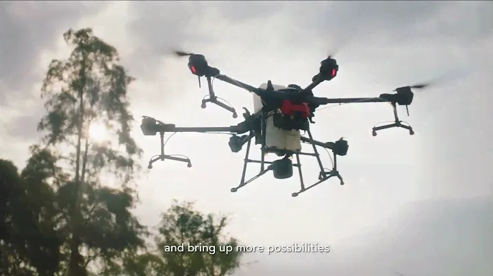 DJI AGRAS T20. Гибридный дрон. Hybrid drone. Hybrid drone for plant protection. 混合无人机。 用于植物保护的混合无人机。