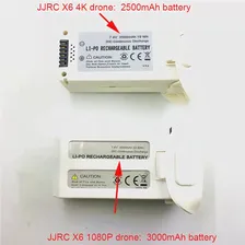 🛍 7,6 в 3000 мАч2500 мАч литий-полимерный аккумулятор для JJRC X6 Aircus 5G WIFI FPV RC Квадрокоптер запасные части Аксессуары