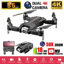 RC Квадрокоптер S5 Дрон 4K HD ESC 50X зум широкоугольный двойная камера wifi FPV складной